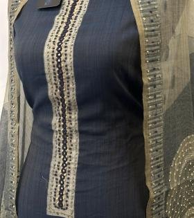 Chanderi with Jamdani Weaving  - Mixed Colors