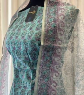 Exquisite Kota Doriya Suit Set - Mixed Colors