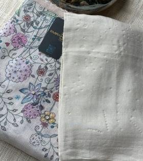 Embellished Semi-Linen Suit - Mixed Colors