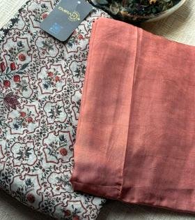 Viscose organza unstitched salwar suit - Mixed Colors